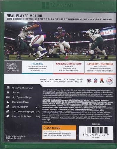 Madden NFL 19 - Xbox One Spil (A-Grade) (Genbrug)